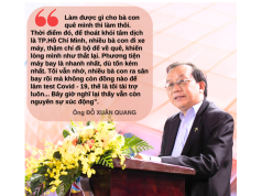 Ông Đỗ Xuân Quang, Phó Tổng giám đốc Vietjet Air chia sẻ về công việc thiện nguyện